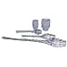 Woodhead 5528 Cable Strain Relief Grip, Locknut, Max-Loc Cord Seal, Straight Male, 1/2" NPT Thread Size, Green Grommet Color, .375-.437" Cable Diameter
