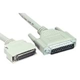 12ft White Cable with Centronics 36 to High-Pitch Micro-Centronics 36