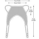 Lumex Everyday Divided Leg Sling, Small, 250 lb. Weight Capacity