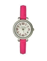 Fossil Heather Three Hand Leather Watch - Pink Es3302