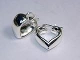 Sterling Silver Heart Hollow Earrings