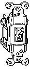 Light Switch - 20 Amp Ivory