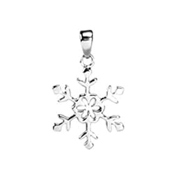 Snowflake Pendant - 316L Stainless Steel - 1'' Height