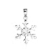Snowflake Pendant - 316L Stainless Steel - 1'' Height