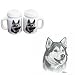 Malamute Large Salt and Pepper Shaker, Porcelain by Rosalinde (4')