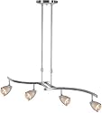 Access Comet 4 Light Adjustable Pendant Brushed Steel