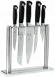 Mercer Cutlery Genesis 6-Piece Knife Set with Tempered-Glass Block