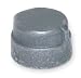 Industrial Grade 1LBP8 Cap, Galv Malleable Iron, 300 PSI, 1/4 In