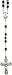 Rosary - Sterling Silver Rosary Black Onyx Beads (With Convenient carrying case)