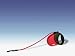 Flexi Comfort Belt 16-Feet Small Leash, 44-Pound, Red/Black