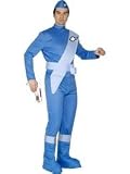 Toy - Smiffys Thunderbirds, Scott, Jumpsuit, Hat, Sash - Large