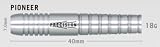 TARGET/ターゲット　ダーツ [送料無料] PRECISION PIONEER 18g 90% Tungstenリップポイント30本プレゼント Pioneer