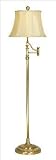 Mario 06F840 Solid Antique Brass Swing Arm Floor Lamp