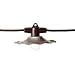 Huntington Lighting 102 Galvi 50 Foot String Light with 10 Galvanized Steel Shades