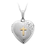 Ladies' Sterling Silver and 14kt. Yellow Gold, Fashion Locket