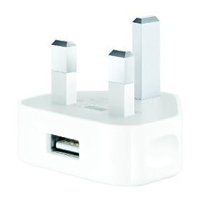 UK Mains Plug Adapter for iPod & iPhone - White