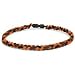 BRETT 9H IONIC BRAIDED NECKLACE ORG/BLK Rejuvenate your body from physical activity stress. These soft and comfortable IONIC necklaces help relieve stiffness in the shoulders and neck, eventually stabilizing your whole body. Helps reco - Football Strength & Conditioning Aids