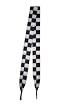 Foot Galaxy 54" Black and White Checkered Printed Shoe Laces