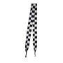 Foot Galaxy 54" Black and White Checkered Printed Shoe Laces