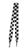 Foot Galaxy 45" Black and White Checkered Printed Shoe Laces
