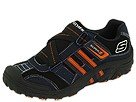 Skechers Kids Z-Strap - Selector (Toddler/Youth) | Boys Shoes Navy Black/Orange Trim