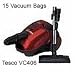 TESCO VC406 VACUUM CLEANER BAGS X15 VC VALUE TESCOS