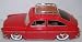 Jada Toys 1/24 Scale Diecast V-dubs 1965 Volkswagen 1600 Tl Fastback with White Walls and Roof Rack in Color Red