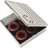 Fkd Compact Case Abec 5 Red Steel Sheild Skateboard Bearings
