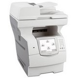 Lexmark X644e MFP - Multifunction ( fax / copier / printer / scanner ) - B/W - laser - copying (up to): 50 ppm - printing (up to): 50 ppm - 600 sheets - 33.6 Kbps - USB, 10/100 Base-TX - government GSA / TAA