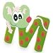 M for Mouse - Wooden animal alphabet letter
