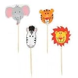 WILTON CUPCAKE AND CAKE JUNGLE PALS FUN PICKS 2113-1012 EACH