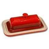 Le Creuset Stoneware 7-3/4-Inch Butter Dish, Caribbean