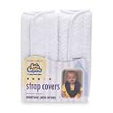 Soft Giggles Strap Covers for Infant / Toddler Car Seat - White