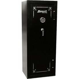 Homak HS50131160 16-Gun Electronic Key Pad Lock Fire Resistant Steel Safe, Black, 11.29-Cubic Feet