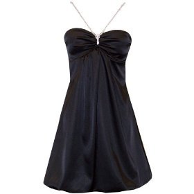 Lady Cocktail Evening Dress Spagetti V-Shape Strap with Beads Decor 5634