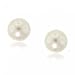 14KT Yellow Gold Stud Earrings Freshwater White Pearls