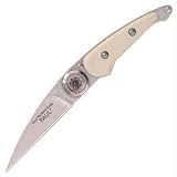Paul Perfecto Folder, Ivory Micarta Handle, Plain by Lone Wolf Knives