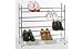 Kitchen & Housewares : BRAND NEW 4-TIER CHROME SHOE RACK STACKABLE & EXTENDABLE