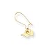 Arizona Diamondbacks Cap Wire Earrings - 14k Yellow Gold