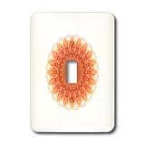 Houk Digital Abstraction Art - Fancy Kaleidoscopes - Road to Eden Mandala - Light Switch Covers - single toggle switch