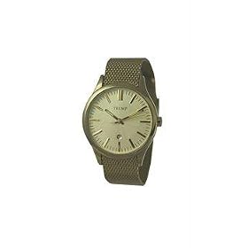 Trump Mens Watch TR1152CHGB Japanese Movement Mineral Crystal Two-Tone Mesh Bracelet New