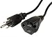 Power Cord Extension, 3 Prong Grounded, Shielded AC UL, 6', Black