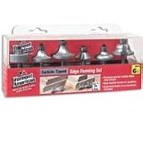 Decorative Edge Router Bit Set, 6 Pc
