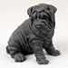 Shar Pei, Black Original Dog Figurine (4in-5in)