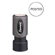 Round "Posted" Ink Stamp, 5/8", Red Ink (SHA11363) Category: Pre-Inked Stamps