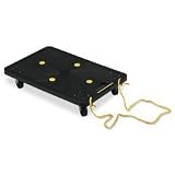 SAFCO PRODUCTS / SAF4045BL / Stow-Away Polyethylene Dolly Cart, 23-1/2w x 15-3/4d x 4-5/8h, Black / Sold as 1 EA