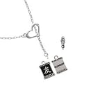 Chinese Character Symbols – Friendship Heart Lariat Charm Necklace [Jewelry]