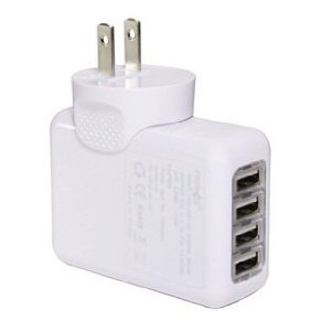 Cosmos ® 4-Port Wall to USB Travel A C Power Adapter Charger for iPad 2 iPhone 3G 3GS 4 4G ipod shuffle nano classic touch
