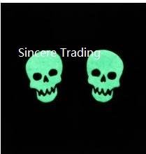 Winter Pattern Black Keep Warm Noctilucent Full Finger Touch Writting Gloves, for Smartphone Android Tablet Apple Iphone /Ipad and More Touch Screen,by Sincere Trading (Black Skull)