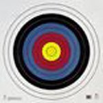 MAPLE LEAF PRESS OFFICIAL NFAA SINGLE SPOT TARGET -- BLACK 40CM 100-PACK